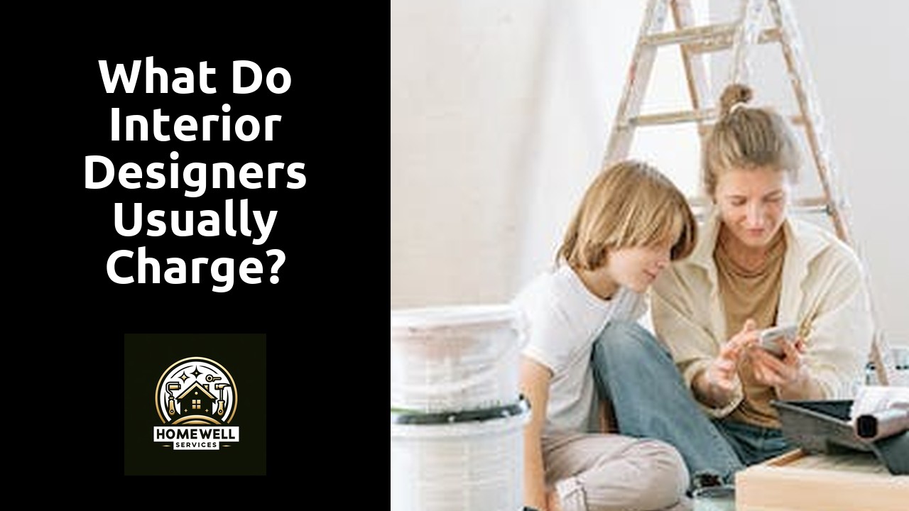 What do interior designers usually charge?