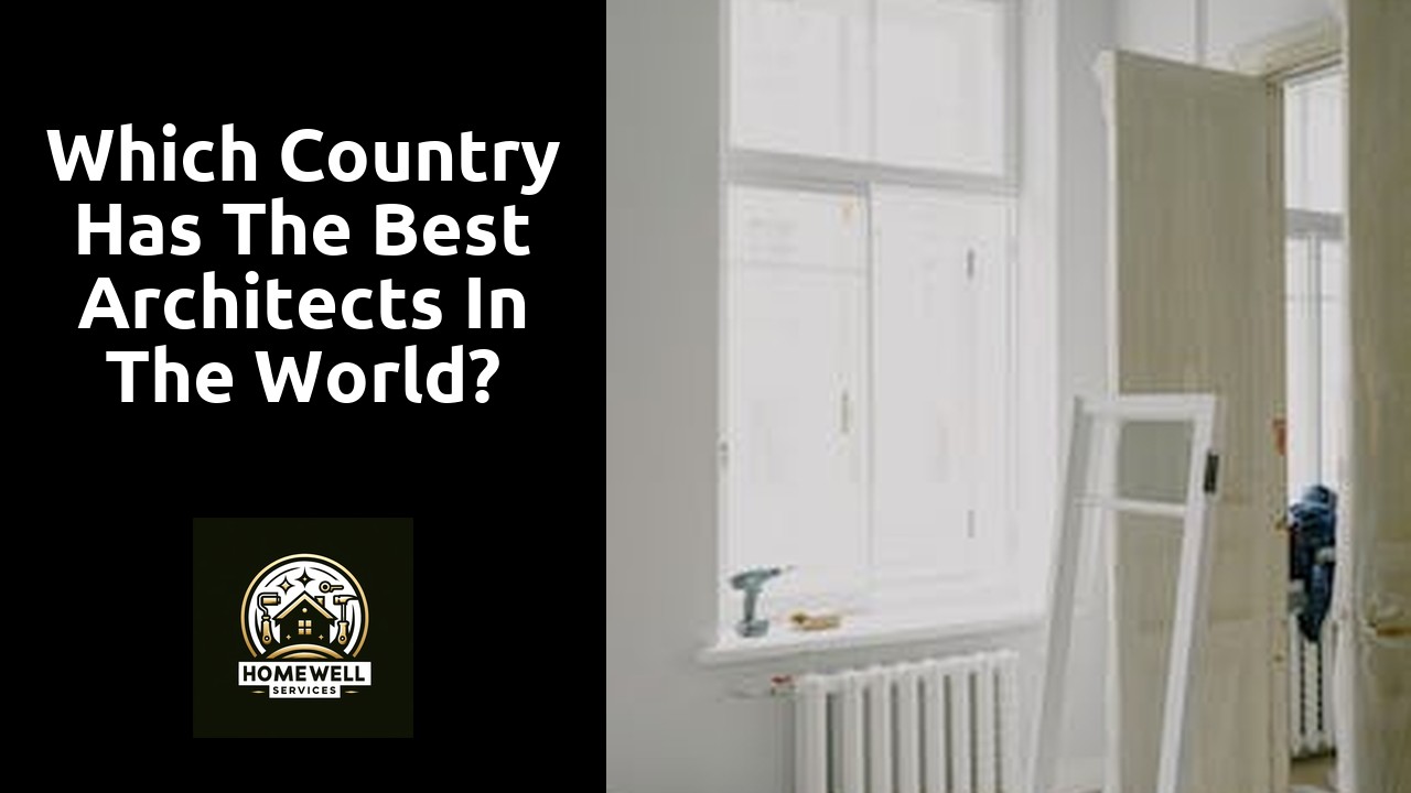 Which country has the best architects in the world?
